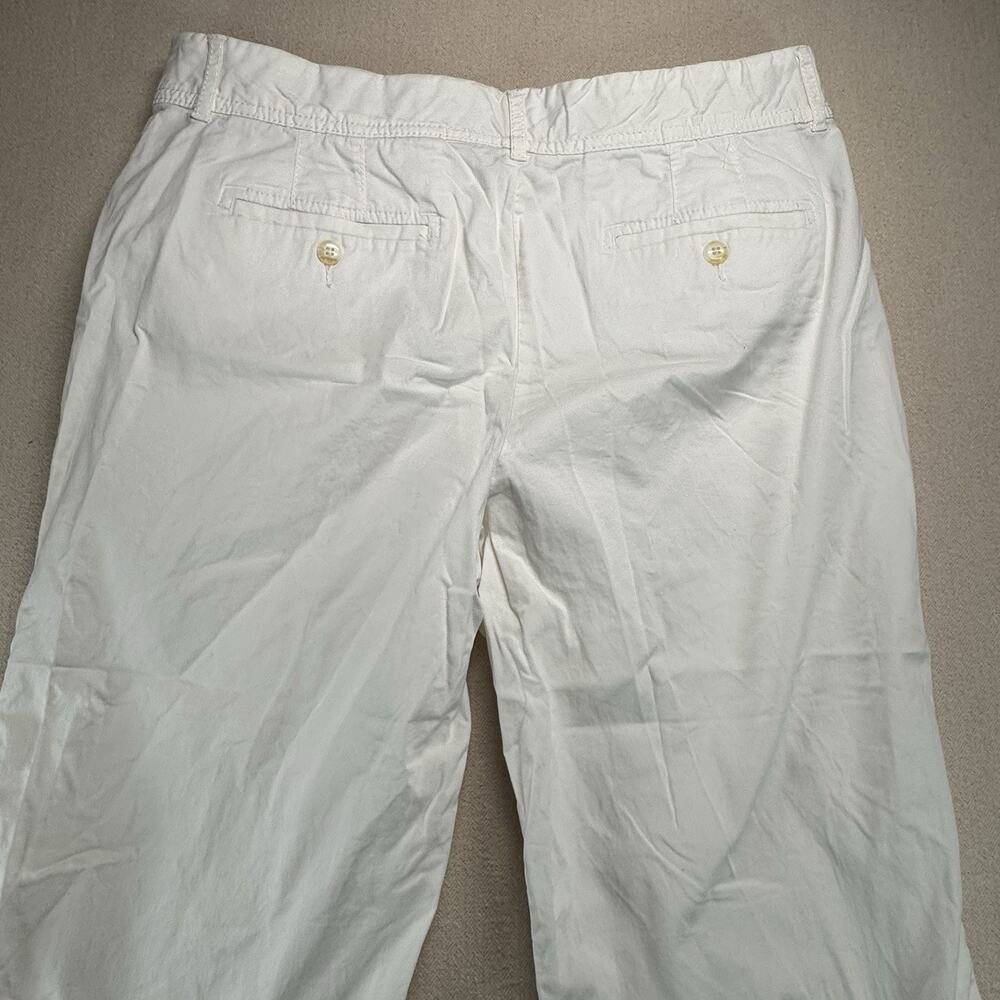 Christopher & Banks Pants Size 14 Women’s Comfort Stretch White Capris Casual - Picture 11 of 12